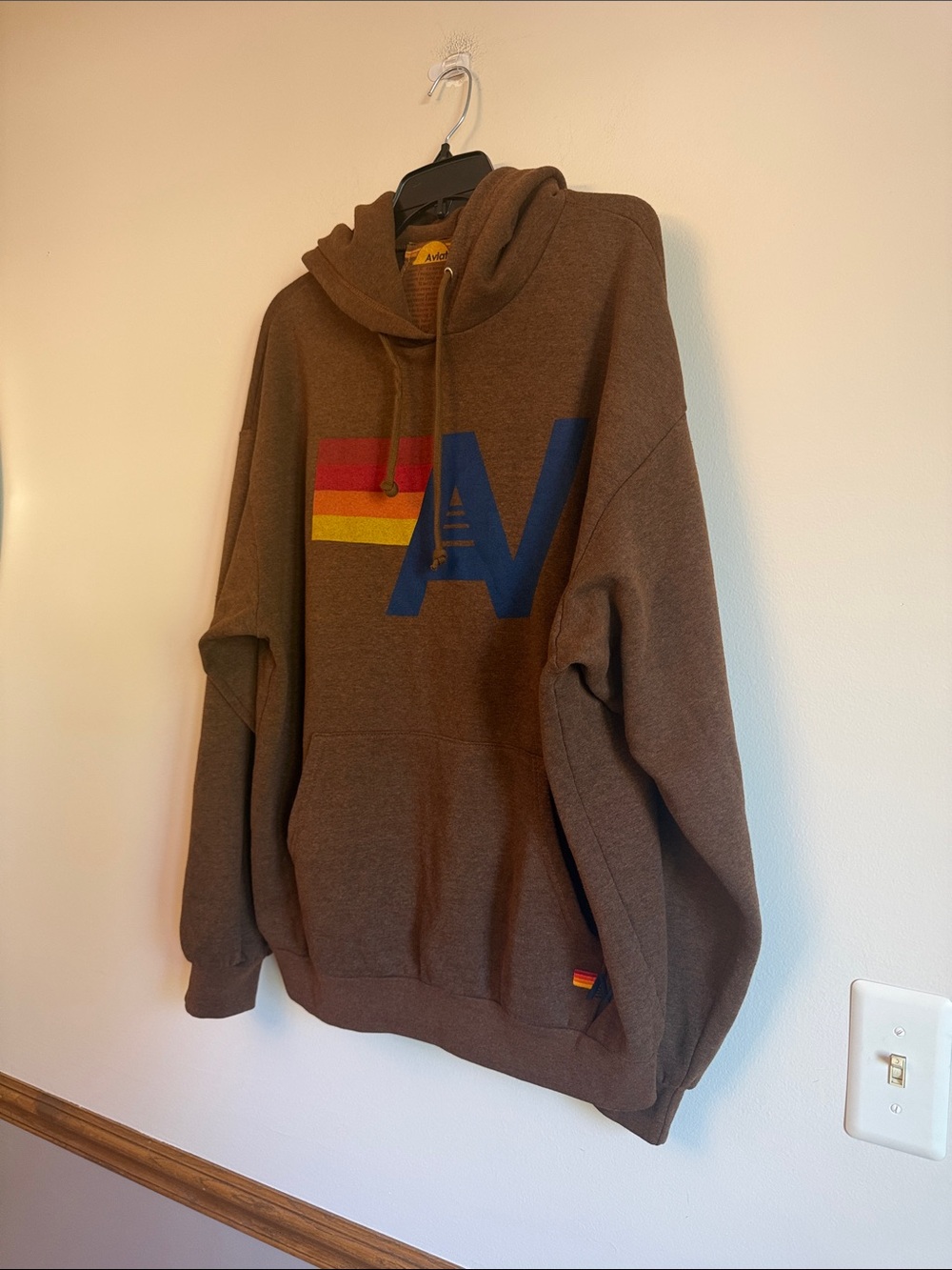 Aviator Nation logo pullover relaxed hoodie - Picture 4 of 8